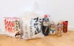 【帰国売り】日本食(お米5kg、醤油、みりん、酢、うどん、カレー辛口の元)に関する画像です。