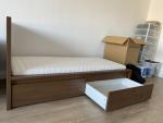 IKEA シングルベッド　マットレス込みに関する画像です。