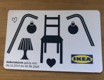 IKEAの1000ユーロ商品券を半額でお譲りいたしますに関する画像です。