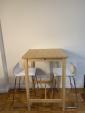 ハイテーブルと椅子2脚　 (IKEA)に関する画像です。