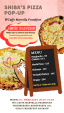 【Shiba's Pizza】ピザのPOP UPイベントを行います！