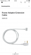 Apple 電源アダプタ延長ケーブルに関する画像です。