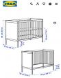 IKEA ベビーベッドに関する画像です。