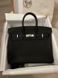 新品　Hermes Birkin 25 ブラック　シルバー金具