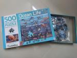パズル　Ocean Life 500ピース　中古に関する画像です。