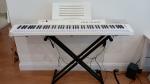 TORTE電子ピアノ（88鍵盤、スタンド、椅子、ペダル、ヘッドフォン付き）に関する画像です。