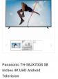 Panasonic 58インチ 4Kテレビ