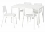 IKEA食事テーブル＆イス４脚に関する画像です。
