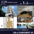 【動画あり】リニューアル住戸プラカノン徒歩3分1LDK12,000バーツ