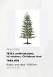 ★すぐ飾れる★ IKEA クリスマスツリー 180cm 飾りライト付！イケア 美品に関する画像です。
