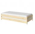 IKEAシングルベッド2台セット（重ねて収納可、来客用にも）