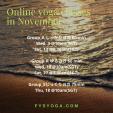 FYS Yoga11月のオンラインレッスンスケジュール