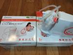 日本で人気の、赤ちゃん用の電動鼻水吸引器(新品１台・中古１台)に関する画像です。