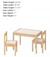 ikea LATT kids table and chairsに関する画像です。