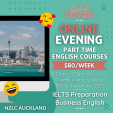 10月31日まで！NZLC英語コース期間限定特別価格$80/週から！オンラインコースも9月から開始！に関する画像です。