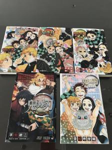 タイ 売ります 鬼滅の刃 漫画セット コミック ノベライズ本 ファンブック 5冊セット フリマならタイ掲示板