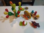 plan toys 木のおもちゃ　5種類セットに関する画像です。