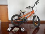 Royalbaby キッズ　自転車（オレンジ）幼稚園から小学生低学年用に関する画像です。