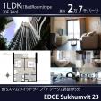 【動画あり】BTSアソーク徒歩5分20階1LDK30㎡27,000バーツに関する画像です。