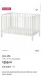 IKEA baby crib 赤ちゃん用ベッドに関する画像です。