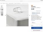 IKEA ウォータープルーフシーツ　160x200cmに関する画像です。