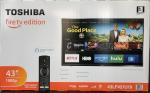 Toshiba Fire TV 43インチ ＋　IKEA テレビ台に関する画像です。