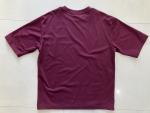 【新品】UNIQLO(ユニクロ) エアリズムコットンオーバーサイズTシャツ 5分袖 パープル Lに関する画像です。