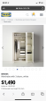 IKEA 3ドア クローゼットに関する画像です。