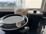 24cm 富士ホーロー温度計付き天ぷら鍋と油ポットに関する画像です。