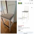 椅子(IKEAカウンターチェア)お譲りします。に関する画像です。
