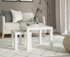 IKEA　白いサイドテーブルに関する画像です。