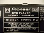 DVDプレーヤー売ります PIONEER DV-510K-Sに関する画像です。