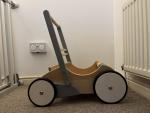 wooden baby walker