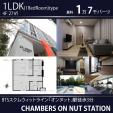 新築・BTSオンヌット駅3分4階1LDK27㎡１．7万バーツ