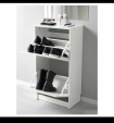 Ikea 靴箱 BISSA ホワイト2段に関する画像です。