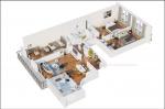 パリ15区4室94m2改装済み、家具付き、駐車場付ファミリー向け賃貸アパートに関する画像です。