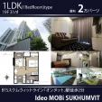 BTSオンヌット駅2分19階1LDK31㎡20,000バーツ