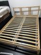 イケアベッドIKEA Fjellse Queen size bed frame ＋Luroy