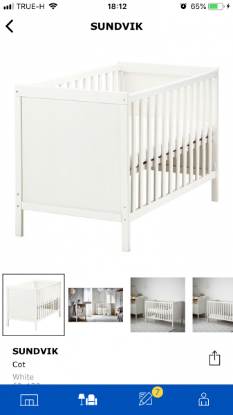 sundvik baby cot