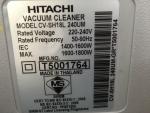 HITACHI掃除機・１年半使用に関する画像です。