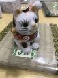 九谷焼 招き猫(左) 豆たたみセット 新品箱ありに関する画像です。