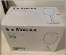 IKEA ワイングラス6個セット SVALKA 新品に関する画像です。