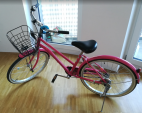 自転車（22インチ）ピンクに関する画像です。