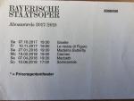 バイエルン国立歌劇場　6/10（日）セミラーミデ　１枚　３０ユーロに関する画像です。