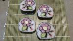 飾り巻き寿司「桃の花」とDX.カリフォルニアロール