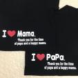 I♡Papa Mama Tシャツ2枚 80cmと95cmに関する画像です。