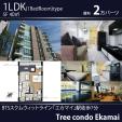 BTSエカマイ駅徒歩8分バスタブ付1LDK40㎡２万バーツに関する画像です。