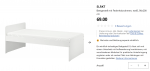 「新品」IKEAシングルベッド＆マットレスに関する画像です。
