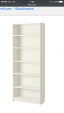 IKEAの棚 (BILLY Bookcase 白 )に関する画像です。